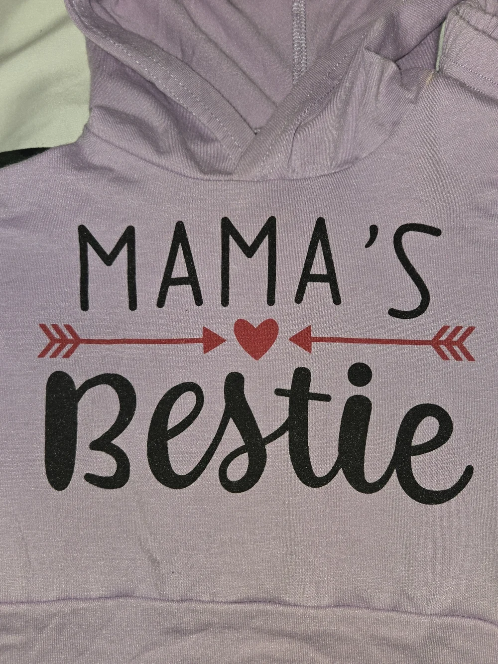Lilac 'Mama's Bestie' Hoodie & Pant Set for Kids SZ 68/ 4-6M